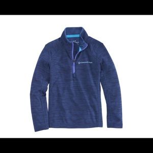 Boys' Vineyard Vines blue Sankaty Performance 1/2-Zip size L/16